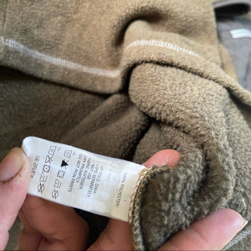 G.H. Bass explorer pullover 1/2 zip fleece tan - Picture 6 of 7